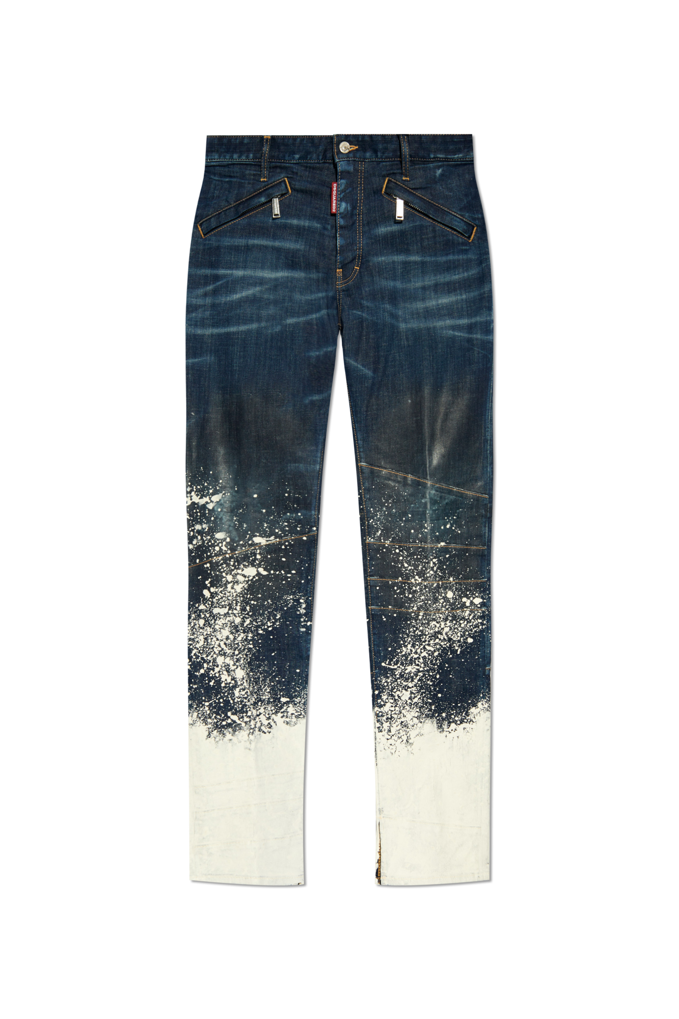 Junya Watanabe MAN Dunkle Straight-Leg-Jeans Blau